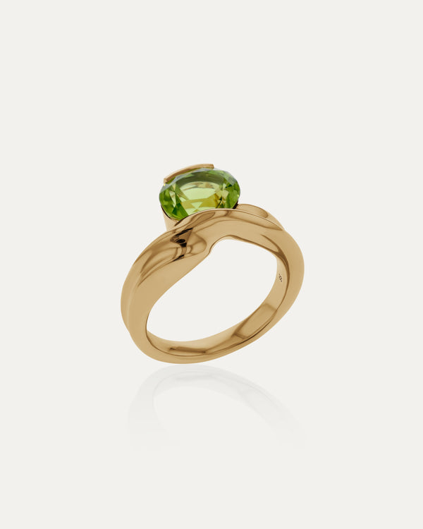 Sarah & Sebastian Marine Oval Peridot Ring