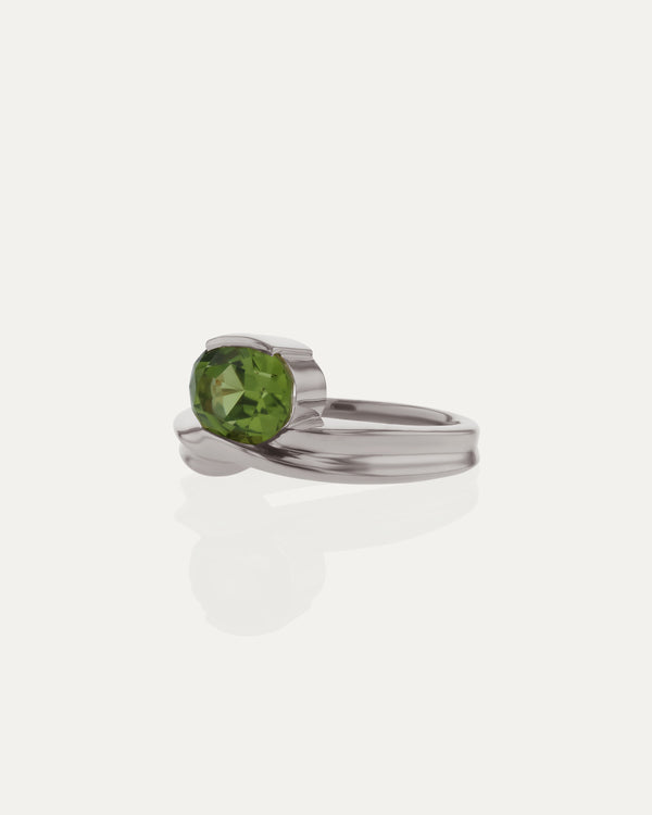 Sarah & Sebastian Marine Oval Peridot Ring