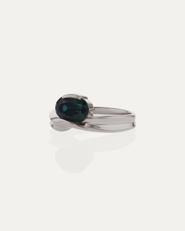 Sarah & Sebastian Marine Oval Sapphire Ring