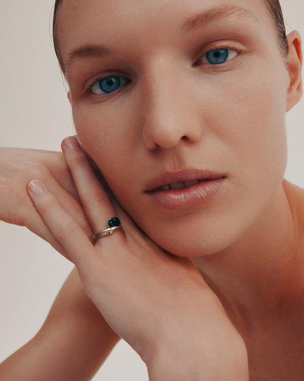 sarah & sebastian Marine Oval Sapphire Ring