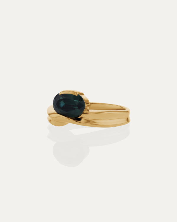 sarah & sebastian Marine Oval Sapphire Ring