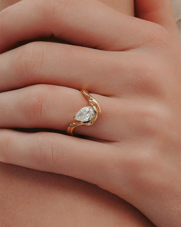 Sarah & Sebastian Marine Pear Engagement Ring
