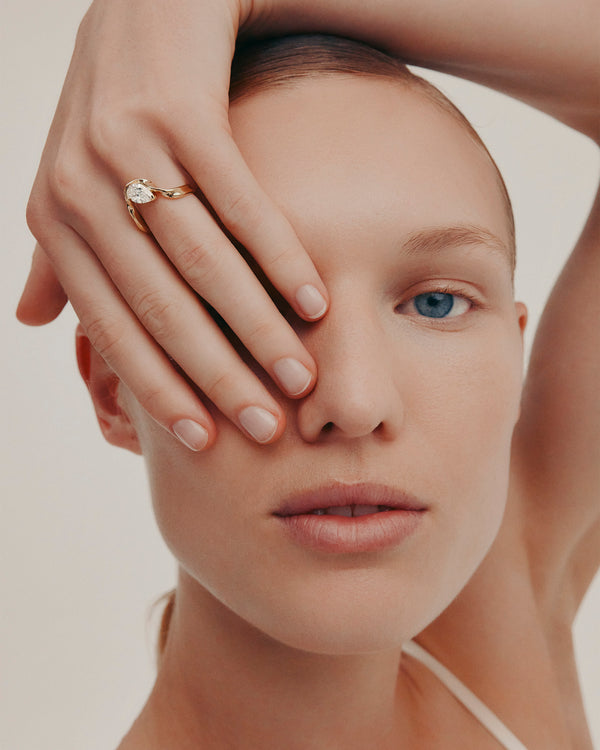 Sarah & Sebastian Marine Pear Engagement Ring