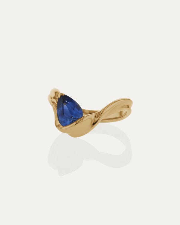 Sarah & Sebastian Marine Pear Sapphire Ring I
