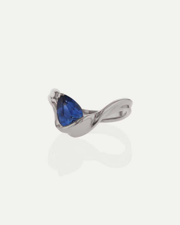 Sarah & Sebastian Marine Pear Sapphire Ring I