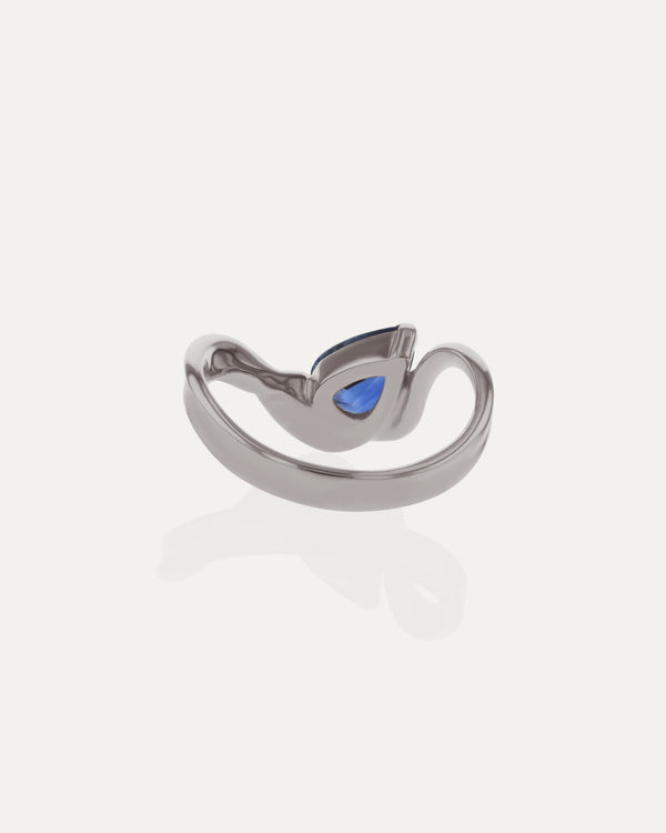 Sarah & Sebastian Marine Pear Sapphire Ring I