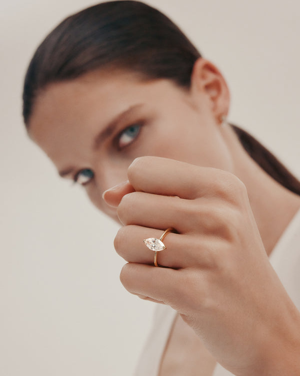 Sarah & Sebastian Marquise Engagement Ring
