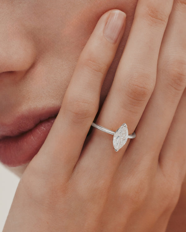 Sarah & Sebastian Marquise Engagement Ring