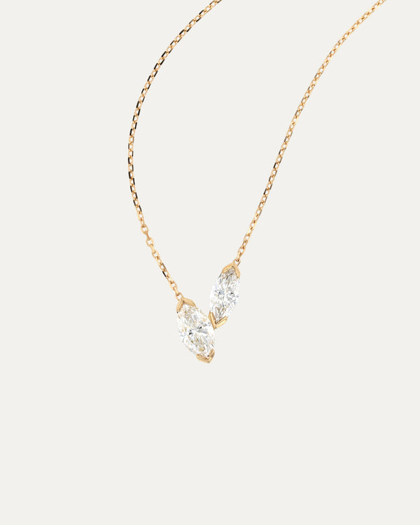 Sarah & Sebastian Marquise Toi Et Moi Necklace