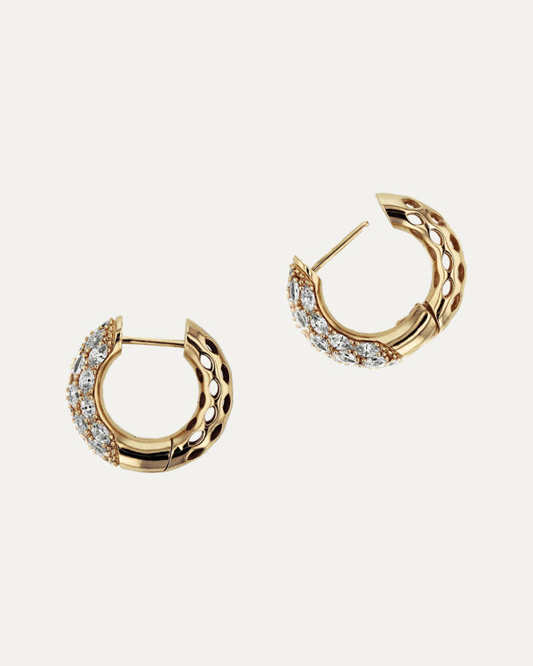 Sarah & Sebastian Marquise Tube Hoops