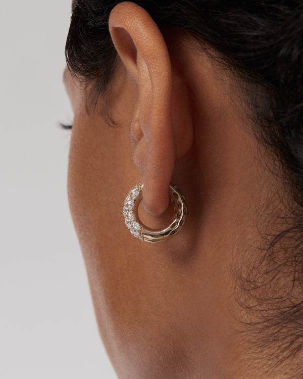 Sarah & Sebastian Marquise Tube Hoops