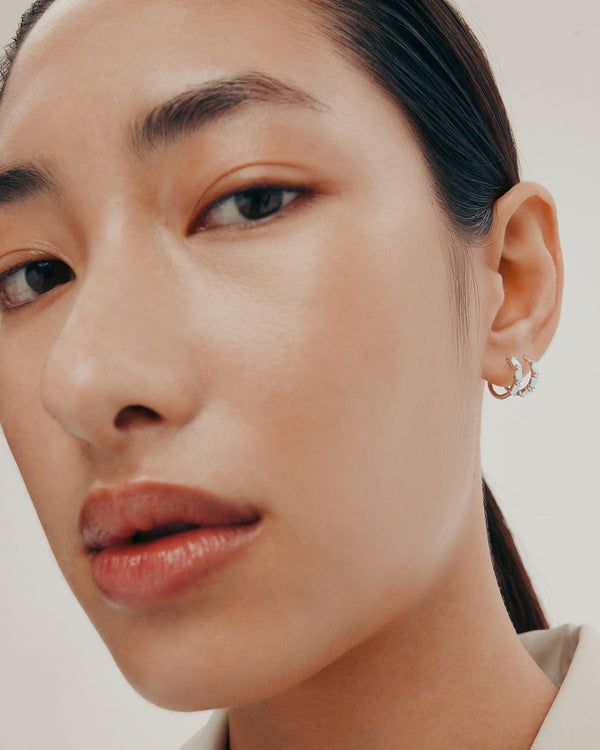 sarah & sebastian Nymph Opal Hoops