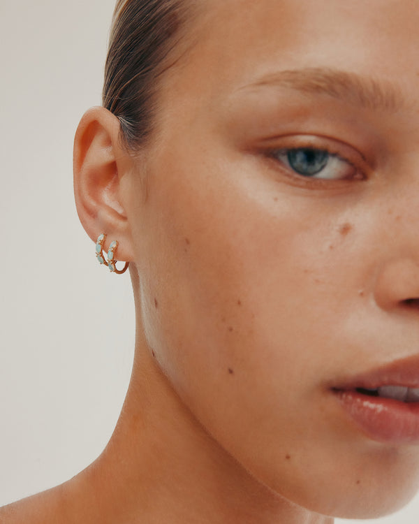 sarah & sebastian Nymph Opal Hoops