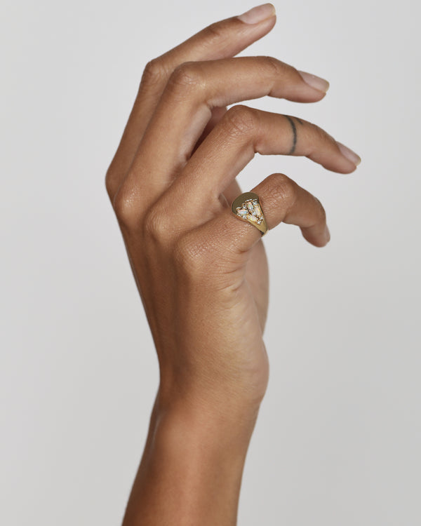 Sarah & Sebastian Nymph Opal Signet Ring