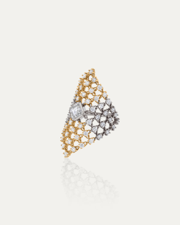 sarah & sebastian Ondine Asscher Ring