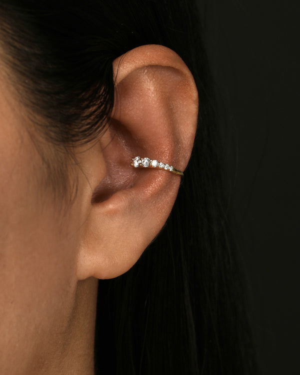 Sarah & Sebastian Ouroboros Diamond Conch Earring