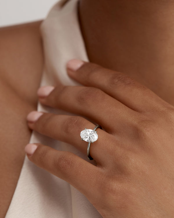 sarah & sebastian Oval Engagement Ring