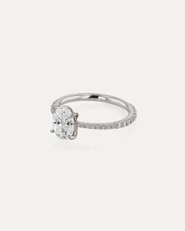 sarah & sebastian Oval Eternity Engagement Ring