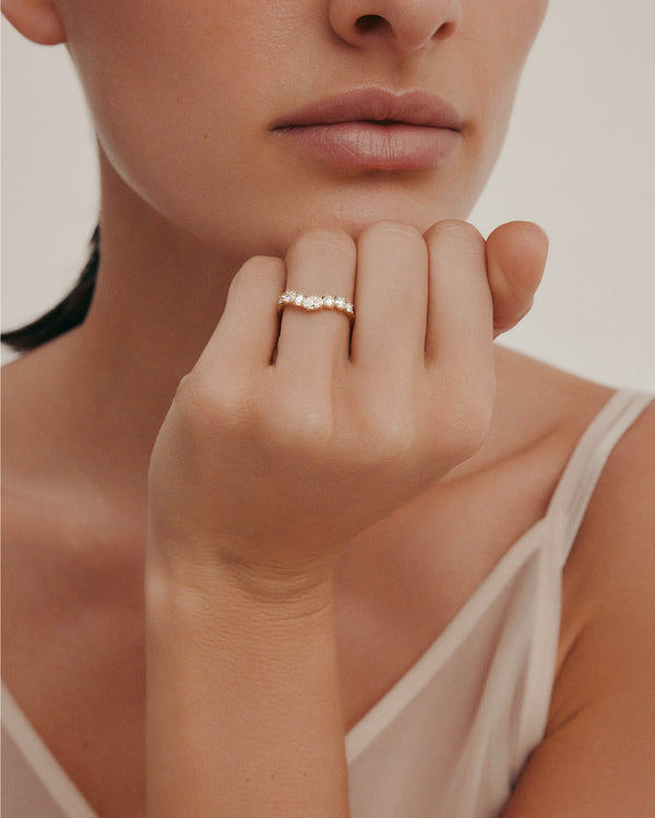 Sarah & Sebastian Oval Salt Drop Ring