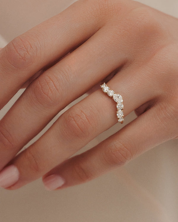 Sarah & Sebastian Oval Salt Drop Ring