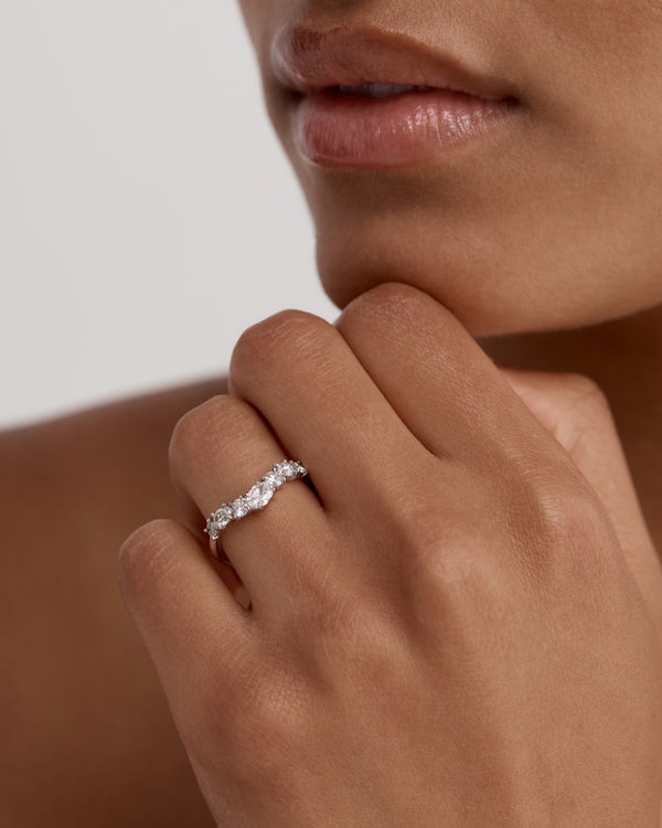 Sarah & Sebastian Oval Salt Drop Ring