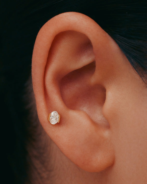 Sarah & Sebastian Oval Suspense Cartilage Earring