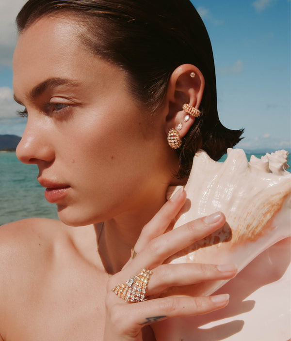 sarah & sebastian Pear Suspense Cartilage Earring