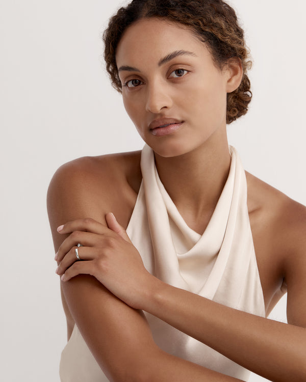 sarah & sebastian Pear Suspense Duo Ring