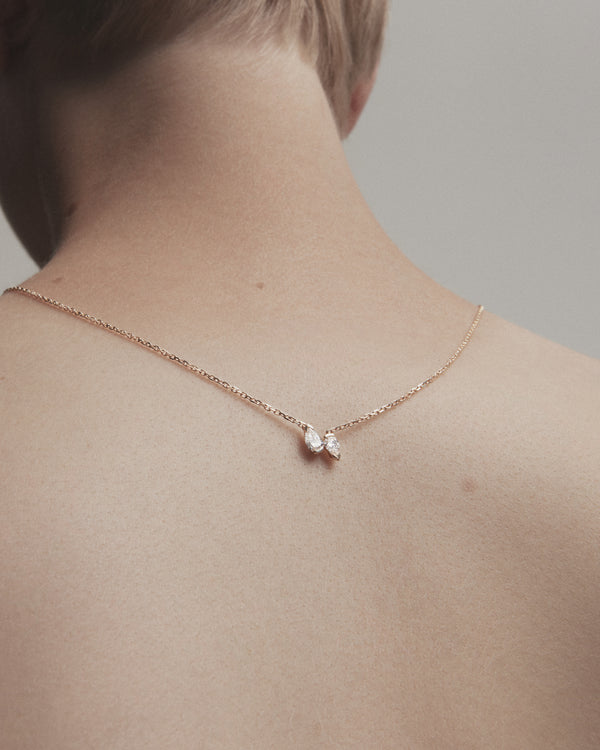 Sarah & Sebastian Pear Toi Et Moi Necklace