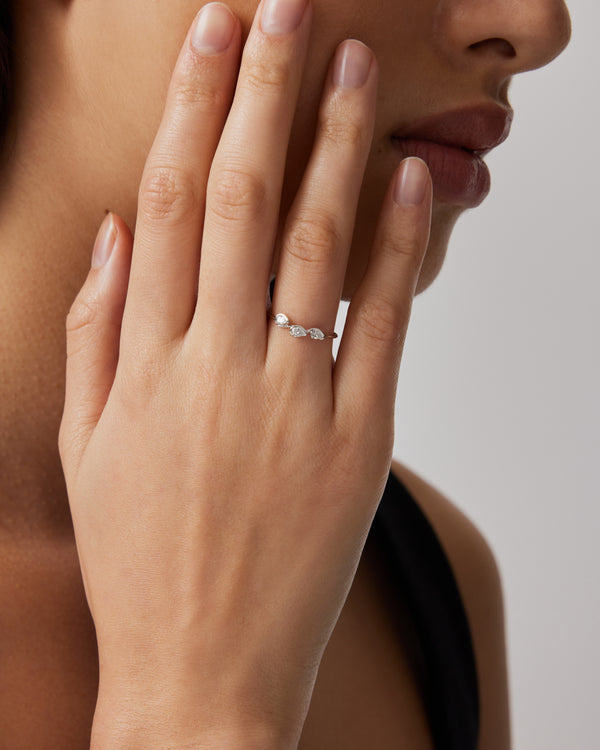 Sarah & Sebastian Petite Diamond Corridor Ring