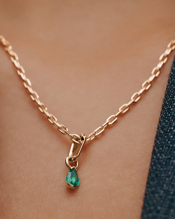 Sarah & Sebastian Petite Emerald Carabiner Charm