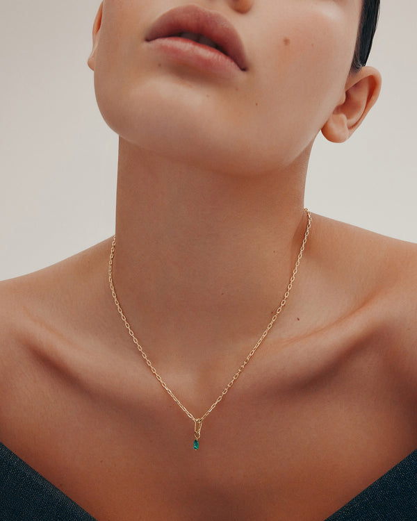 sarah & sebastian Petite Emerald Carabiner Charm