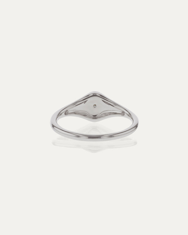 Sarah & Sebastian Petite Oval Diamond Signet