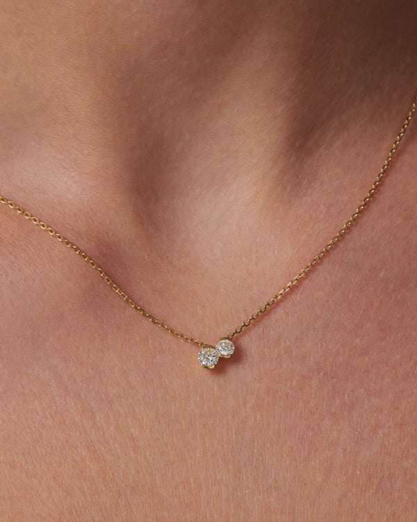 Sarah & Sebastian Petite Round Toi Et Moi Necklace