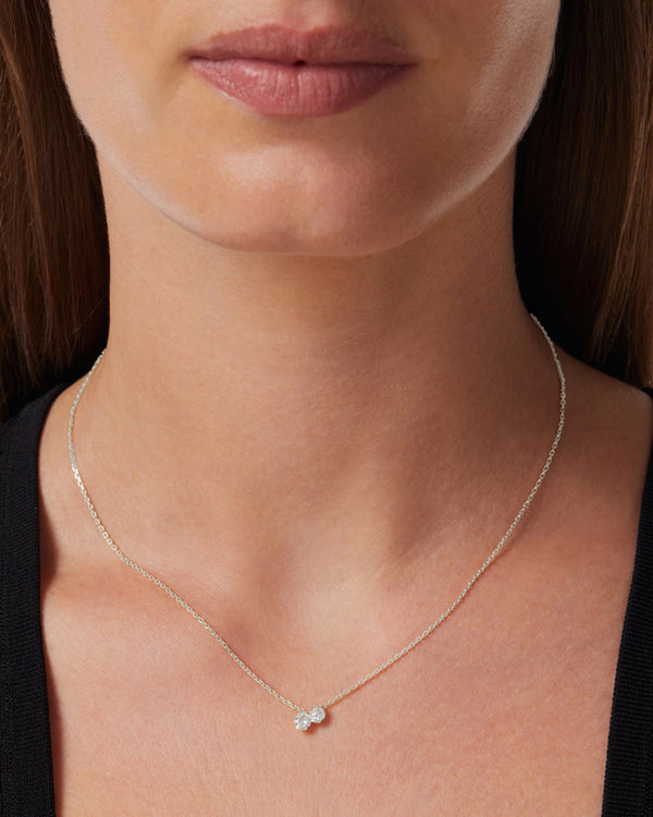 Sarah & Sebastian Petite Round Toi Et Moi Necklace