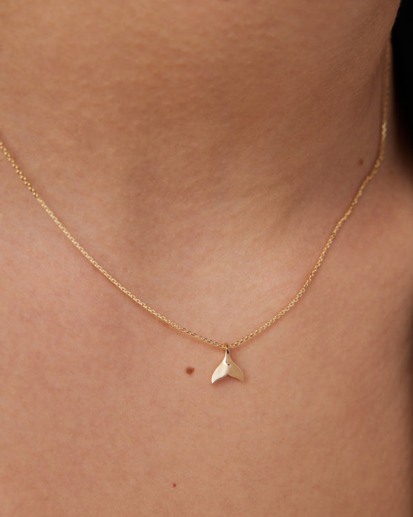 Sarah & Sebastian Petite Whale Necklace