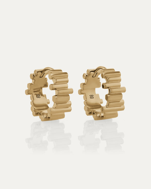 Sarah & Sebastian Pillar Hoops