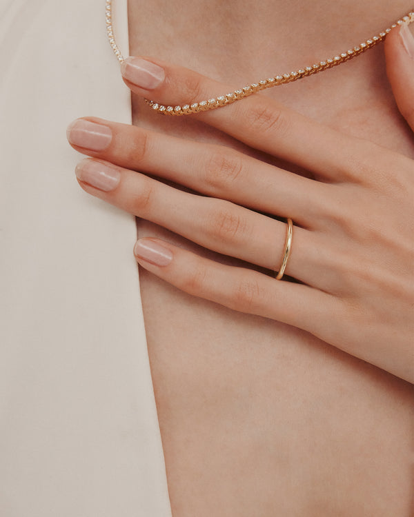 Sarah & Sebastian Round Wedding Band