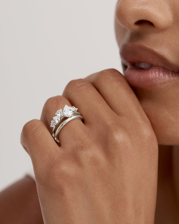 sarah & sebastian Round Wedding Band