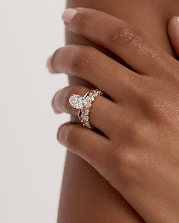 Sarah & Sebastian Salt Oval Diamond Ring I