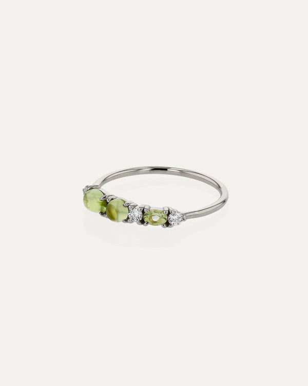 Sarah & Sebastian Sand Peridot Ring