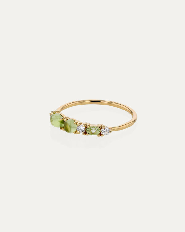 Sarah & Sebastian Sand Peridot Ring