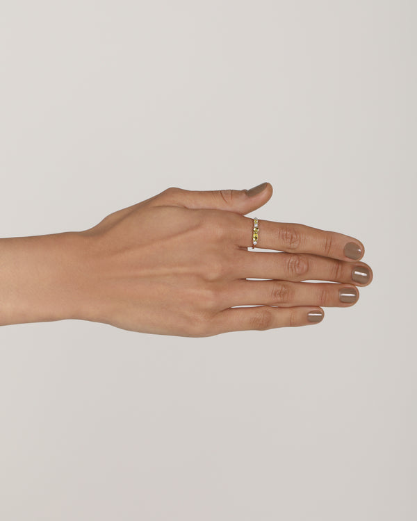 sarah & sebastian Sand Peridot Ring