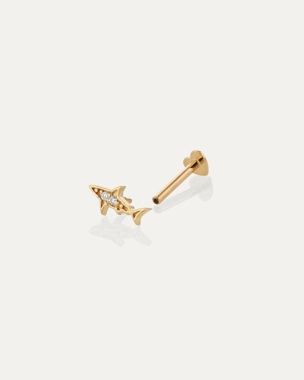 Sarah & Sebastian Shark Diamond Cartilage Earring