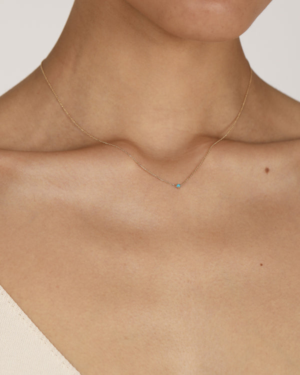 Sarah & Sebastian Single Birthstone Necklace