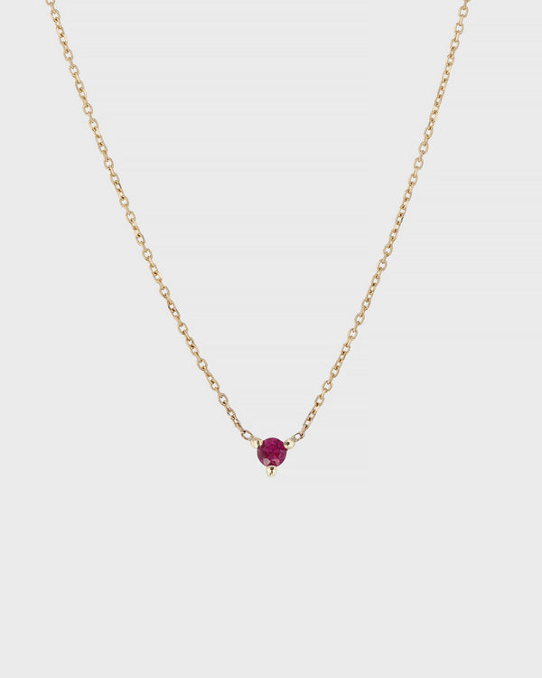 Sarah & Sebastian Single Birthstone Necklace