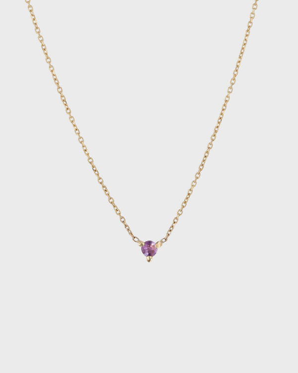 Sarah & Sebastian Single Birthstone Necklace