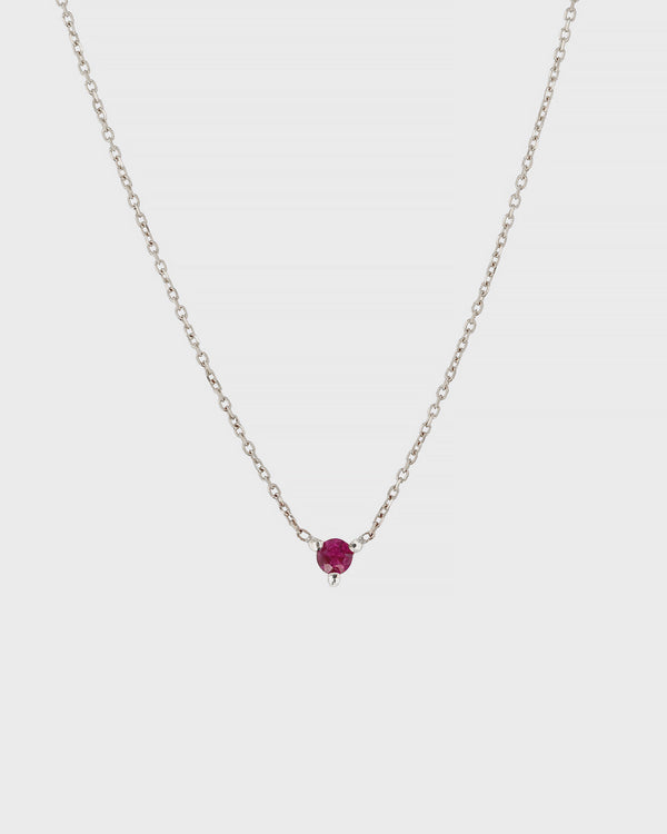 Sarah & Sebastian Single Birthstone Necklace