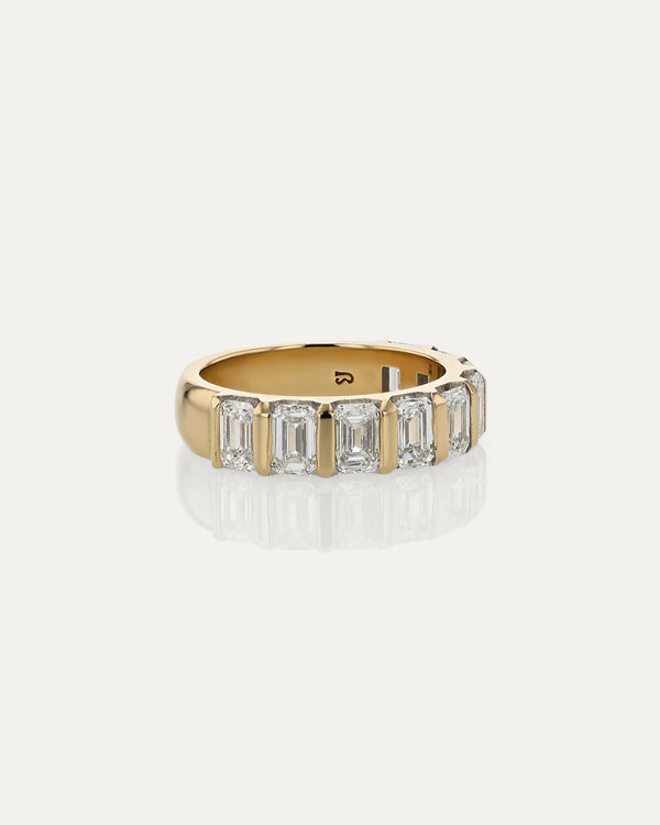 Sarah & Sebastian Suspense Emerald Eternity Ring I