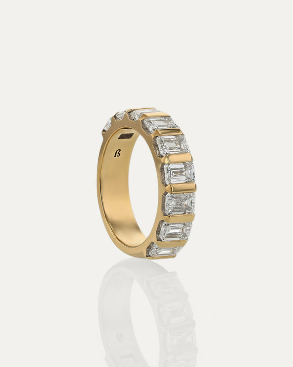 Sarah & Sebastian Suspense Emerald Eternity Ring I
